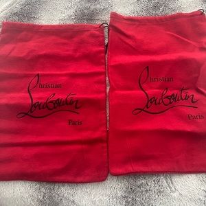 Christian Louboutin Dust Bags. Selling both together. Brand new.